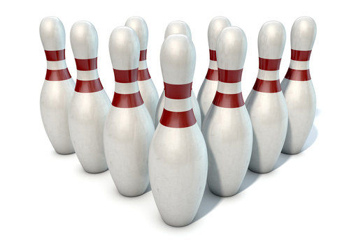 Ten Pin Bowling Pins