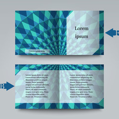 Brochure template with abstract background.