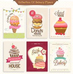 Set of Bakery Flyers.