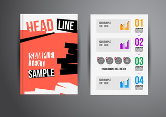 Naklejka premium Flyer template