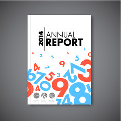 Fototapeta na wymiar Modern Vector abstract annual report design template