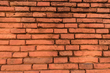 Red old brick wall