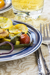 Roasted vegetables.