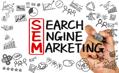 SEM concept:search engine marketing