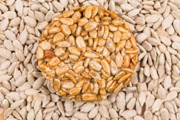 Sunflower seeds in sugar syrup.