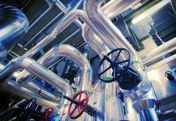 Industrial zone, Steel pipelines and valves