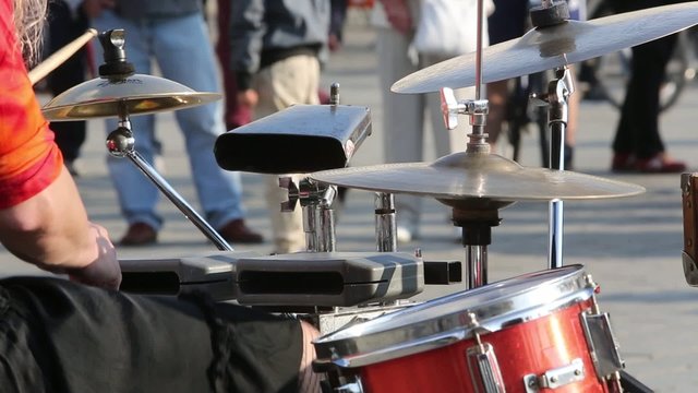 Drummers performance, outdoors