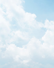 the cloudy on fine blue sky similar to the Painted