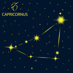 Zodiacal constellations CAPRICORNUS.