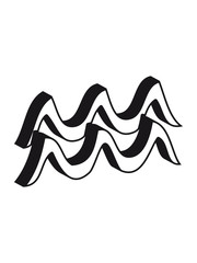 Aquarius horoscope sign symbol