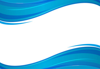 Background with blue waves