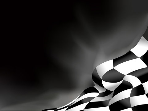 race flag  background vector illustration