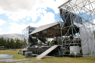Outdoor festival concert main stage