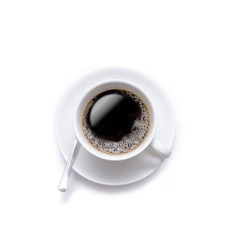 Isolated coffee cup on the white background