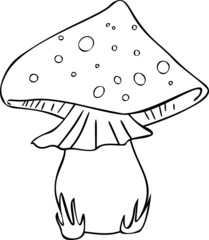 Coloring  with mushroom