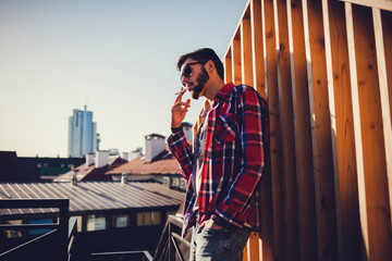 brutal man with a cigarette