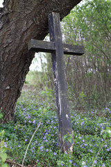Old wooden cross