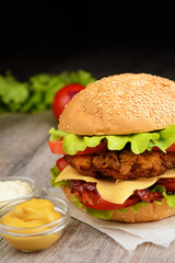 Homemade tasty sandwich