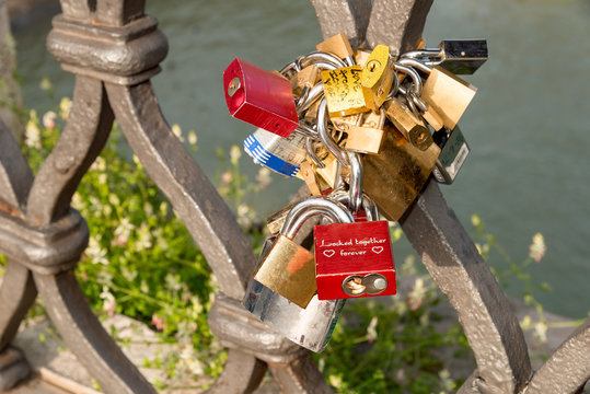 Love Padlocks, Valentine Day, Ponte Milvio, Rome Italy
