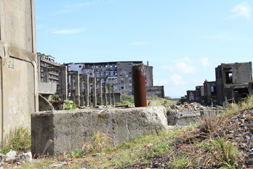 軍艦島の風景