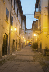 Fototapeta premium Arquata Scrivia (Italy) by night