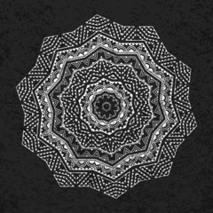 Ethnic round ornament. Pattern of ancient America.