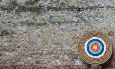 target for archery and the walls of the Castle