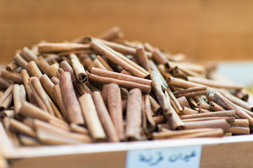 Cinnamon in Arab market