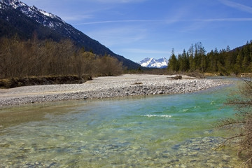 Isarquellen mit Blick zum Karwendel