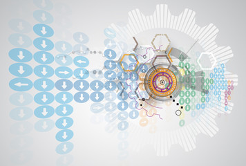 New future technology concept abstract background