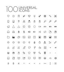 100 Universal icon set
