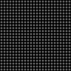 Seamless pattern gray polka dots on a black background