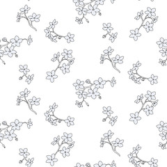 Me-nots flower pattern