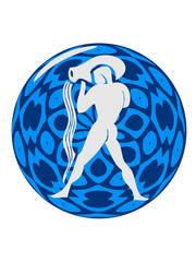 Aquarius horoscope water pitcher pattern