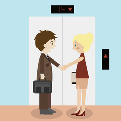 People shaking hands icon great for any use. Vector EPS10.