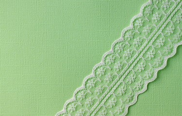 lace on card textured paper empty background