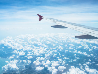 Obraz premium View from the airplane window
