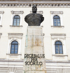 Obraz premium Timisoara statue of Decebal