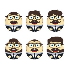 businessman egg doll