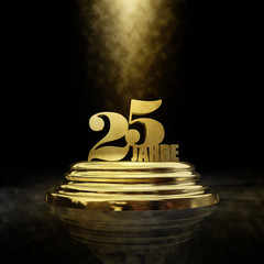 25 Jahre Sockel Gold Spot © markus dehlzeit