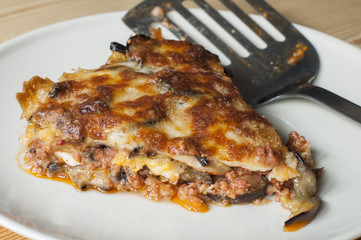 Eggplant lasagna with meat