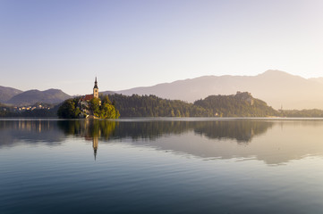 Julian Alps, lake Bled,Slovenia