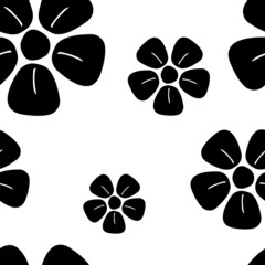 Fototapeta na wymiar vector pattern flowers