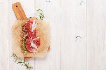 Prosciutto with rosemary