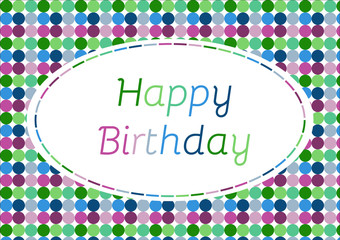 Happy Birtday greeting card