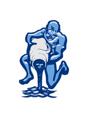 Aquarius horoscope Zodiac art