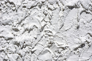 Very heavily stucco exterior wall