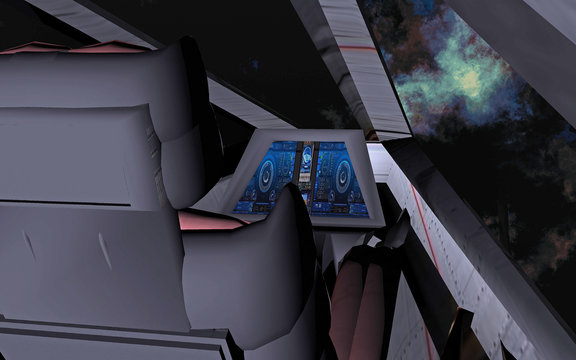 Raumschiff Cockpit
