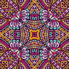 Vector Ethnic Abstract Seamless  pattern 