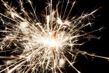 sparkler on black